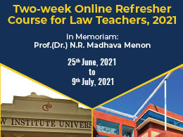 Refresher Course for Law Teachers